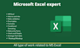 create interactive dashboard and reports in excel and all excel work