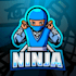 design eye catchy modern ninja logo