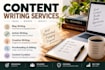 content writing, blog writing etc