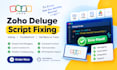 fix zoho deluge script errors and broken workflows