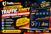 create profitable traffic junky advertising campaigns