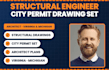 do structural engineer city permit drawing set as architect in virginia michigan