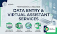 do professional data entry and virtual assistant tasks