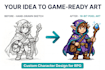 create pixel art character sprite sheet for rpg game project