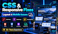 fix CSS, HTML, bootstrap and responsive design issues