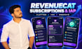 integrate revenuecat subscriptions and in app purchases in flutter