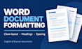 format your microsoft word document with a clean layout