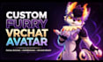 create custom furry vrchat avatar, facial rigging expression vrchat upload ready