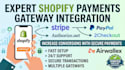 create or integrate shopify payment gateway, payment gateway, airwallex, paypal,