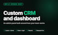 build a custom crm or admin dashboard with nextjs and supabase