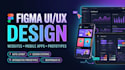 design figma website UI UX, mobile app, auto layout, prototype and design system