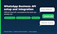 set up and integrate the whatsapp business cloud API