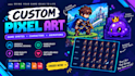 make pixel art characters, creatures, and game icons