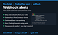 code tradingview webhook alerts for your pine script strategy