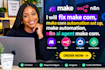 fix make com, make com automation set up, make automation, n8n ai agent make com
