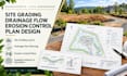 design massachusetts site grading layout drainage flow plan erosion control plan