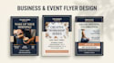 design professional business and event flyers