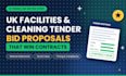 write uk facilities and cleaning tender, bid proposals that win contracts
