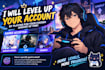 level up your game account