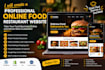 build a responsive food delivery and restaurant website