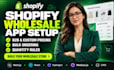 set up shopify b2b wholesale store, pricing and buyer portal kradim