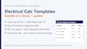 send you excel cable tray fill and cable length calculation templates
