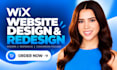 build wix website design, wix studio redesign, wix ecommerce, redesign wix site