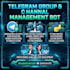 develop custom telegram group channel management bot python automation