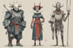 design a concept art character