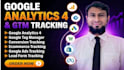 setup google analytics 4, and ga4 ecommerce, conversion tracking GTM