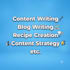 write delicious cooking recipes