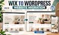 migrate wix to wordpress with responsive redesign and SEO redirects