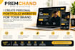 create a modern developer or personal portfolio website