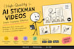 create 2d stickman animation and explainer videos