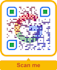 design qr code sticker card with call to action text