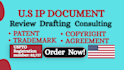 draft and review US patent trademark and IP documents