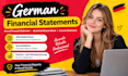 prepare german annual financial statement, quartal bilanz, income statement