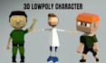 create ps1, psx, ps2, lowpoly 3d stylized game characters with rig and animation