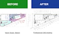 redraw and edit architectural 2d autocad floor plans