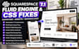 fix squarespace 7 1 CSS, fluid engine layout, mobile design and custom font code