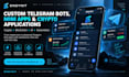 develop custom telegram bots, mini apps and crypto apps