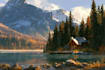 beautiful landscape illustration art