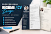design professinal resume CV designs