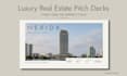 design a luxury real estate investor pitch deck