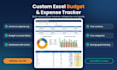 custom excel budget and expense tracker