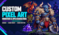 create custom pixel art for monsters and rpg characters
