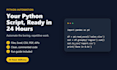 write a python script to automate your task in 24 hours