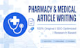 write pharmacy, medical and healthcare article