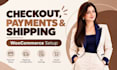 set up woocommerce checkout and shipping on divib 5