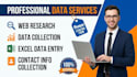 do web research and collect data